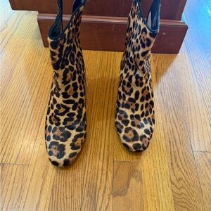 J. Crew Animal Print Ankle Booties